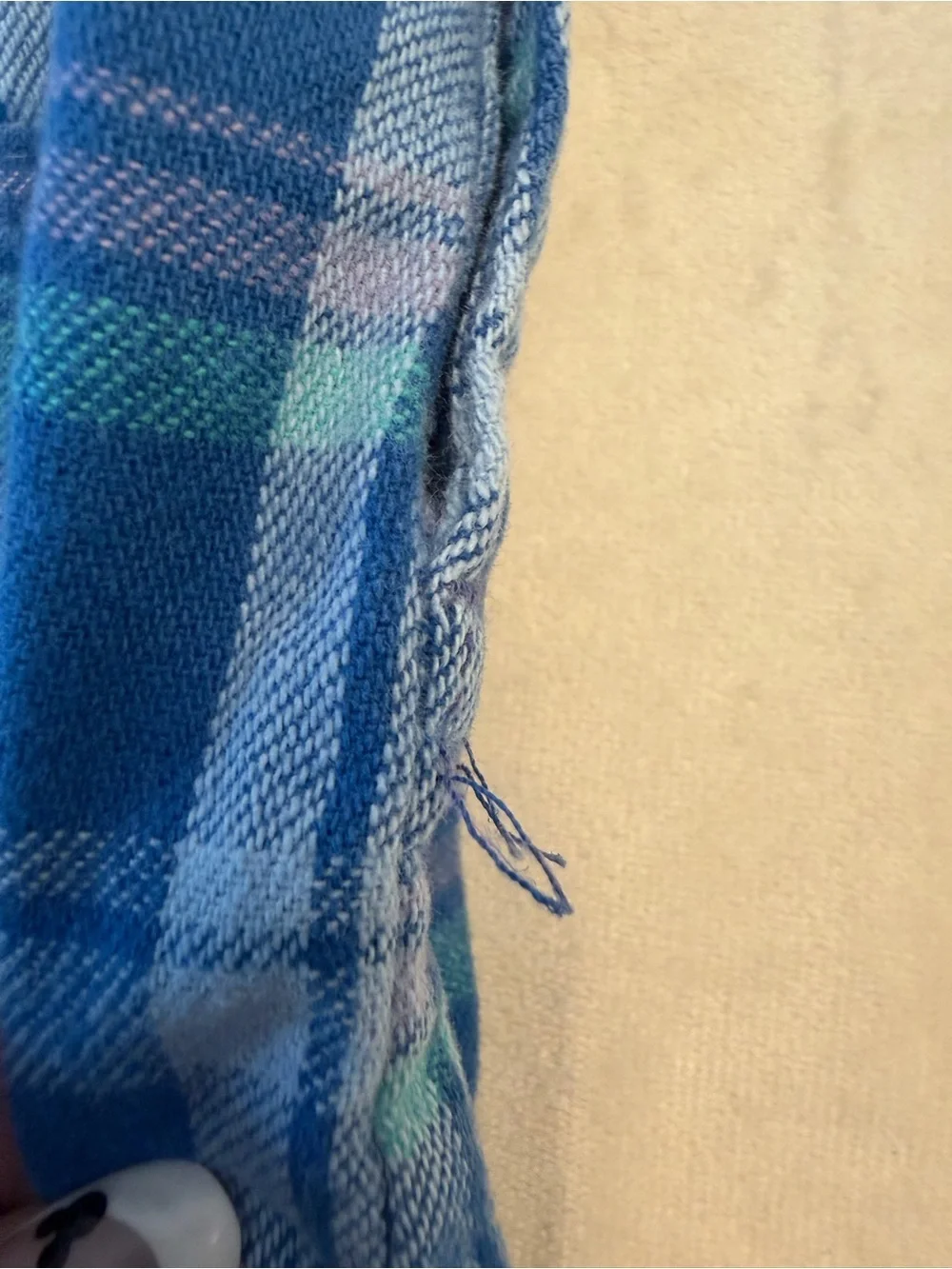VTG! Oshkosh B’Gosh Blue Plaid Overalls for Baby, sz 6-9 Months